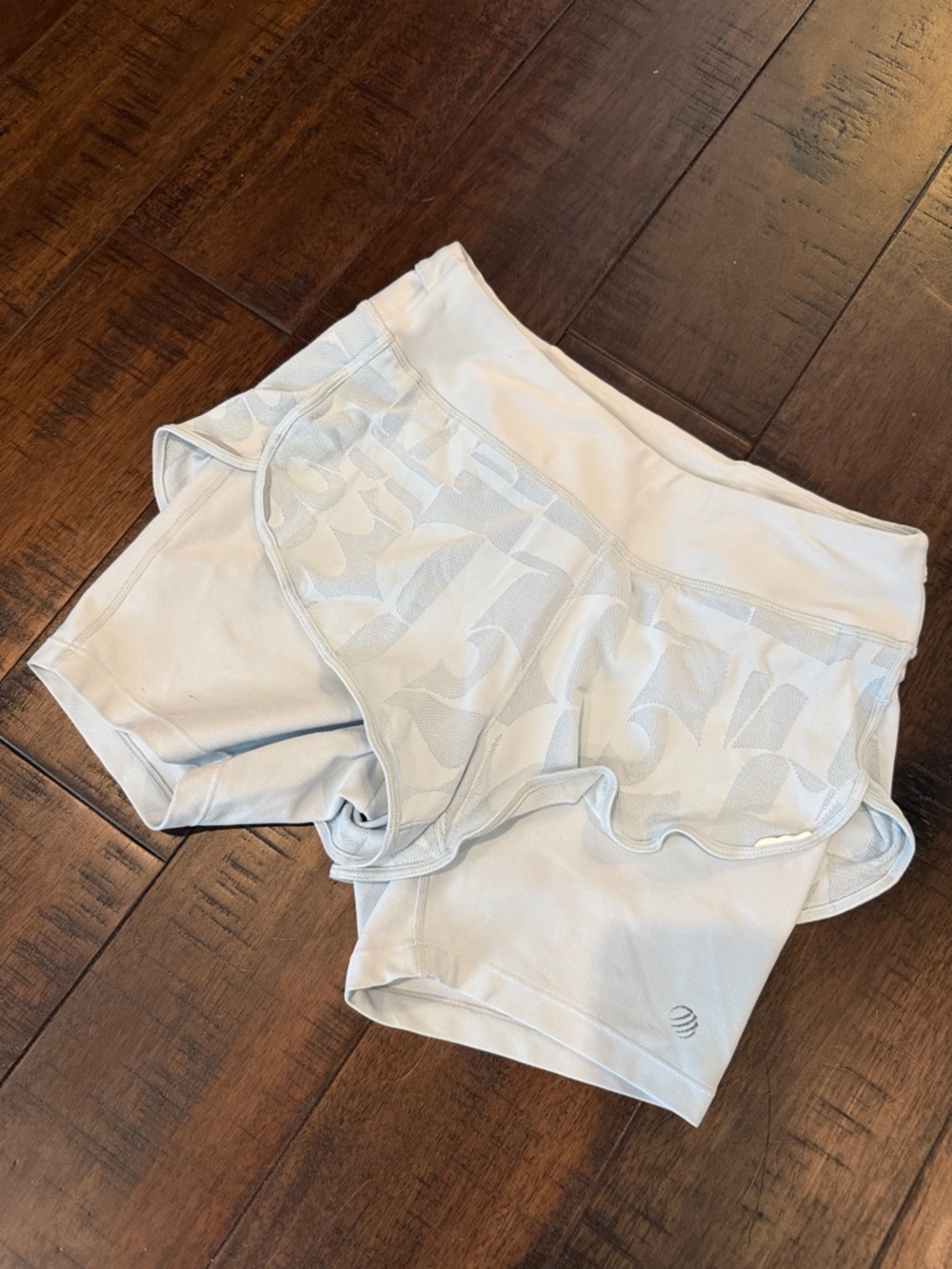 MPG Light Blue Layered Running Shorts